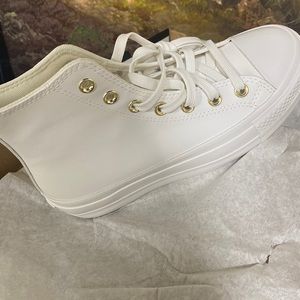 Converse Chuck Taylor All Star Lift Mono Sneakers -  A03719C 'White Vintage'